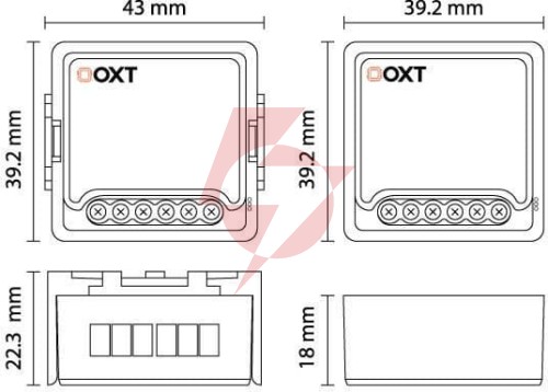 Moduł oxt mini ściemniacz 1 obwód zigbee tuya t265