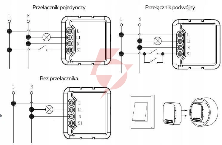 Moduł oxt mini ściemniacz 1 obwód zigbee tuya t265