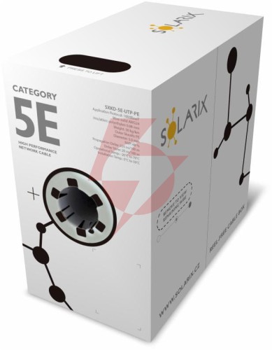 Kabel skrętka solarix cat.5e u/utp uv fca 305m sxkd-5e-utp-pe