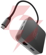 Hub usb 6w1 green cell usb-c ak61