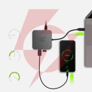 Hub usb 6w1 green cell usb-c ak61