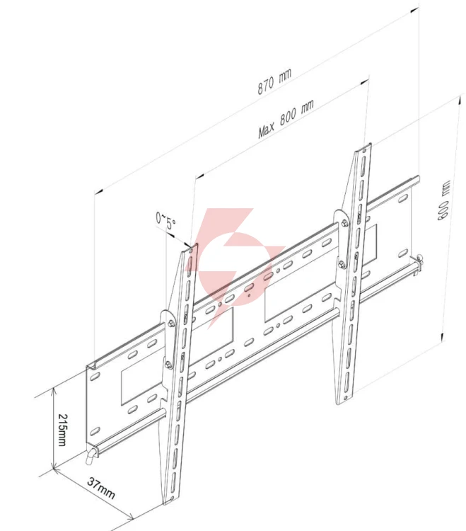 Uchwyt tv ścienny led/lcd art 37-100
