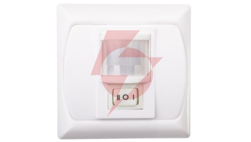 Czujnik ruchu 300W 120st. MERGE JQ-L podtynkowy IP20 biały 07690