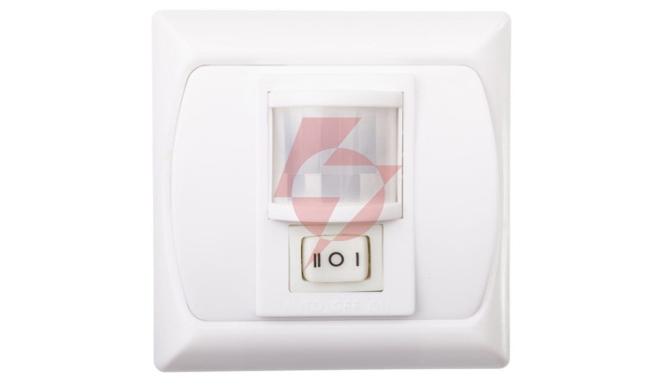 Czujnik ruchu 300W 120st. MERGE JQ-L podtynkowy IP20 biały 07690