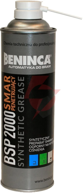 Chemia: smar syntetyczny (penetrujący) beninca bsp2000 500ml do bram/automatyki/napędów
