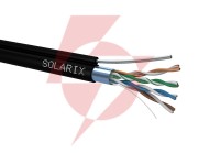 Kabel skrętka solarix cat.5e f/utp uv suchy z linką nośną 305m