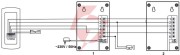 Domofon ''eura'' adp-51a3 ''difesa'' - 1-rodzinny, 2 unifony, interkom, grafit 