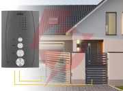Domofon ''eura'' adp-51a3 ''difesa'' - 1-rodzinny, 2 unifony, interkom, grafit 