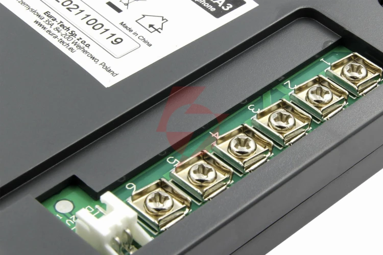 Domofon ''eura'' adp-51a3 ''difesa'' - 1-rodzinny, 2 unifony, interkom, grafit 