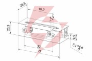 Elektrozaczep przeciwpożarowy hartte shd12r 12v dc rewersyjny