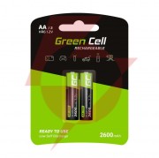 Akumulatorki green cell 2x aa hr6 2600mah gr05