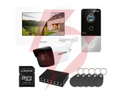 Zestaw wideodomofonowy hikvision 1- rodzinny 