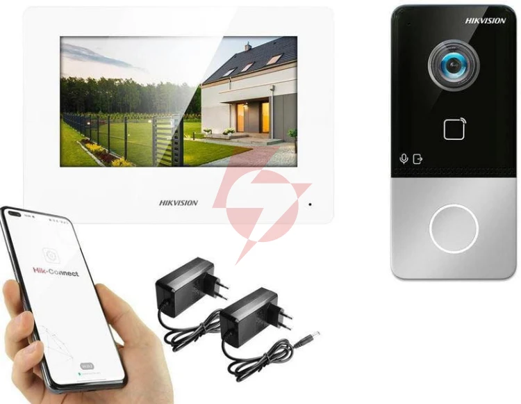 Zestaw wideodomofonowy hikvision 1- rodzinny 