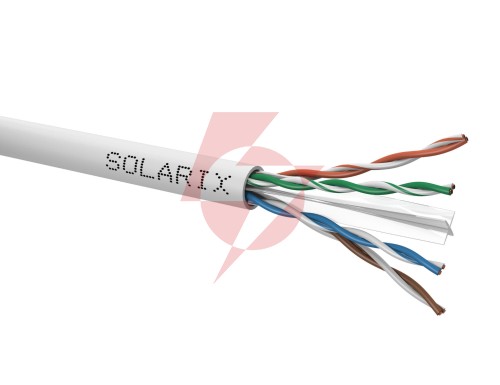 Kabel skrętka solarix cat.6 u/utp pvc karton 305m