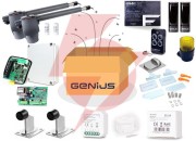 Zestaw genius g-bat 400 do bram 8m dwuskrzydłowych (lampa + stopka + odboje + moduł wi-fi)
