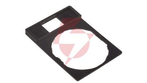 Szyld opisowy 30x40mm do etykiet 8x27mm czarny 22mm prostokątny ZBZ32 /10szt./