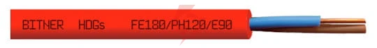 Kabel ppoż ognioodporny bitner hdgs ph120 300/500v 2x1,5 - 100m