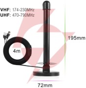 Antena magnetyczna dvb-t2 spacetronik hook 