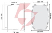Głośnik naścienny hqm-n2024w 20w biały