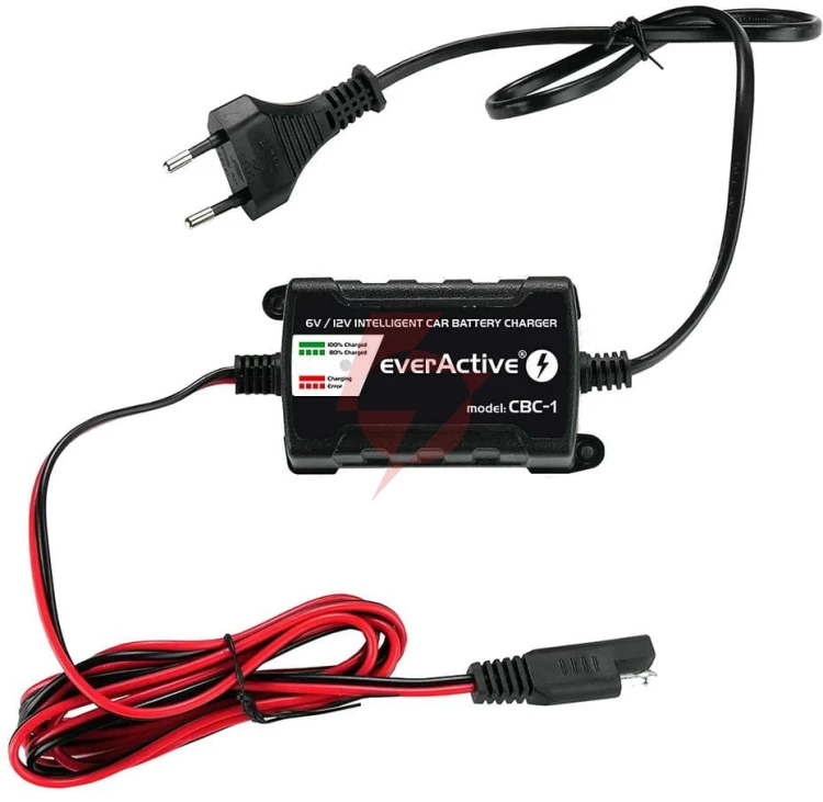 Ładowarka prostownik do akumulatorów 6v/12v everactive 14v/1a cbc-1