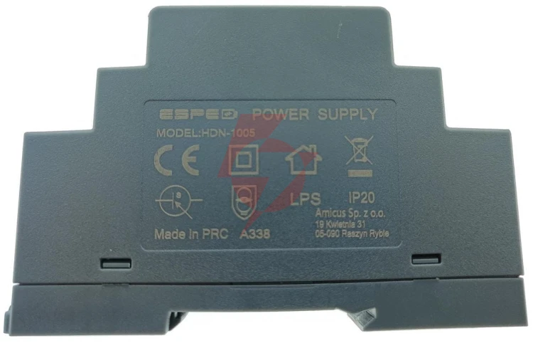 Zasilacz impulsowy na szynę din espe hdn-1005 5v/10w/2a
