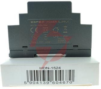 Zasilacz impulsowy na szynę din espe hdn-1524 24v/15w/0.63a