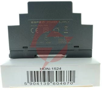 Zasilacz impulsowy na szynę din espe hdn-1524 24v/15w/0.63a