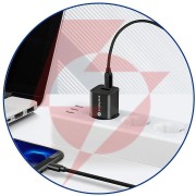 Kabel usb-c / usb-c everactive cbb-1pd5 100cm pd 100w 5a