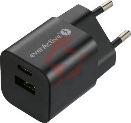 Ładowarka sieciowa everactive gan sc-390qb 30w 1xusb-c 1xusb-a pd pps
