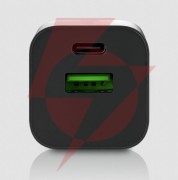 Ładowarka sieciowa everactive gan sc-390qb 30w 1xusb-c 1xusb-a pd pps