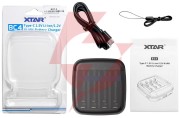 Ładowarka do akumulatorów cylindrycznych li-ion 1,5v / ni-mh aa / aaa xtar bc4