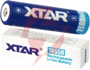 Akumulator 18650 li-ion 3,7v xtar 2600mah (1 szt.) z zabezpieczeniem