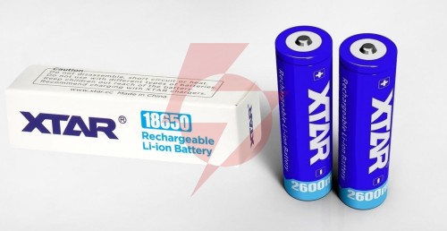 Akumulator 18650 li-ion 3,7v xtar 2600mah (1 szt.) z zabezpieczeniem