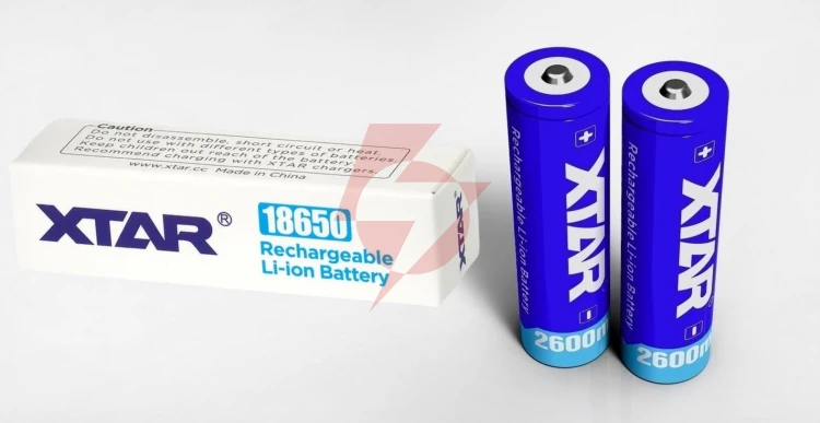 Akumulator 18650 li-ion 3,7v xtar 2600mah (1 szt.) z zabezpieczeniem