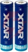 Akumulator 18650 li-ion 3,7v xtar 2600mah (1 szt.) z zabezpieczeniem