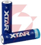 Akumulator 18650 li-ion 3,7v xtar 2600mah (1 szt.) z zabezpieczeniem