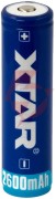 Akumulator 18650 li-ion 3,7v xtar 2600mah (1 szt.) z zabezpieczeniem
