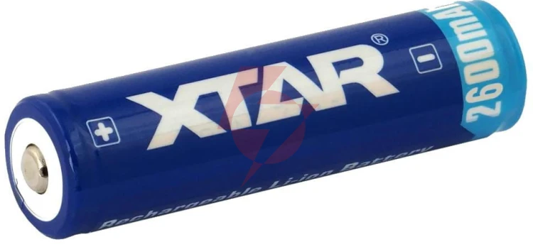 Akumulator 18650 li-ion 3,7v xtar 2600mah (1 szt.) z zabezpieczeniem