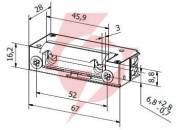 Elektrozaczep hartte xs12up seria xs (r5) 12v ac/dc z pamięcią wewnętrzną