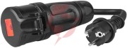 Przejściowka adapter siłowy green cell czerwony cee 16a 400v 5p do schuko 230v evak01