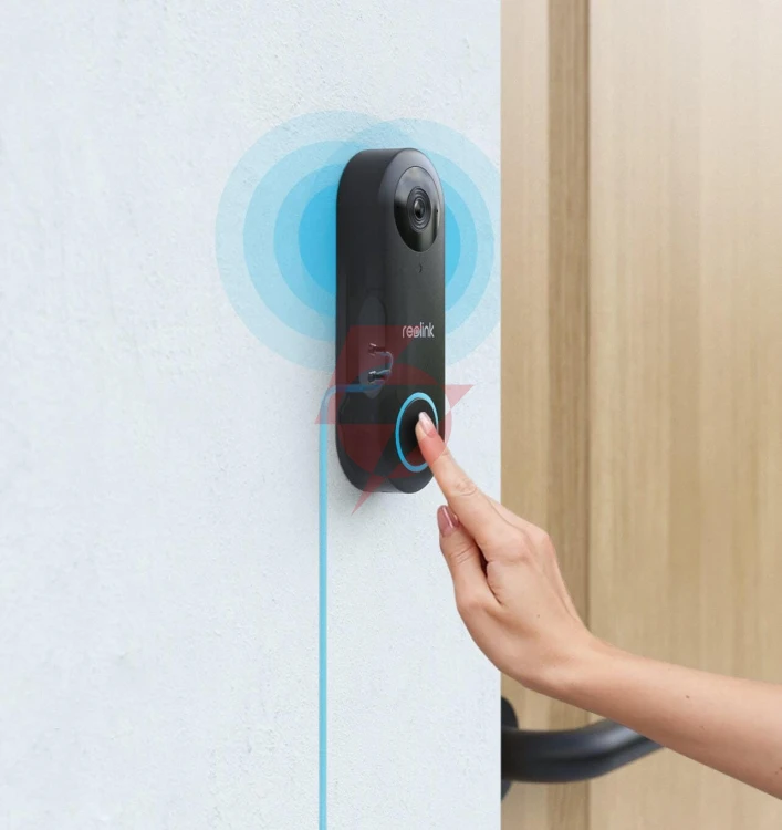 Reolink bezprzewodowy wideo dzwonek d340w wi-fi 5mpx