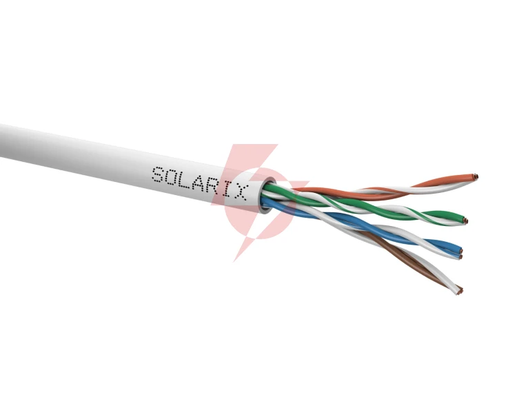 Kabel skrętka solarix cat.5e u/utp pvc karton 305m