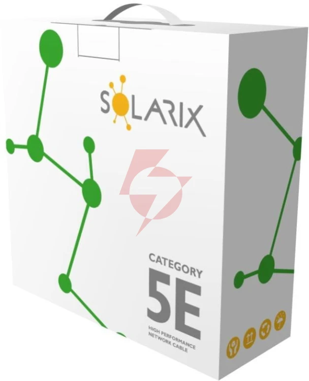 Kabel skrętka solarix cat.5e u/utp pvc karton 305m