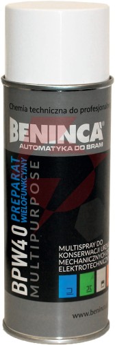 Chemia: preparat wielofunkcyjny beninca bpw40 400ml do bram/automatyki/napędów