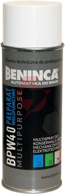 Chemia: preparat wielofunkcyjny beninca bpw40 400ml do bram/automatyki/napędów