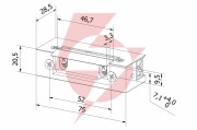 Elektrozaczep hartte s12n seria s 12v dc niskoprądowy