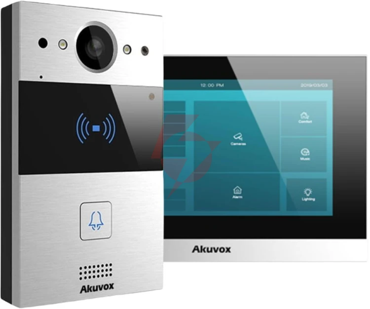 Zestaw wideodomofonowy 2wire akuvox (c313w-2/r20a-2)