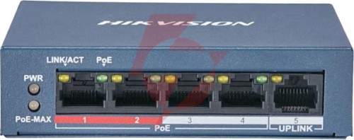 Switch poe hikvision ds-3e0105p-e/m(b)