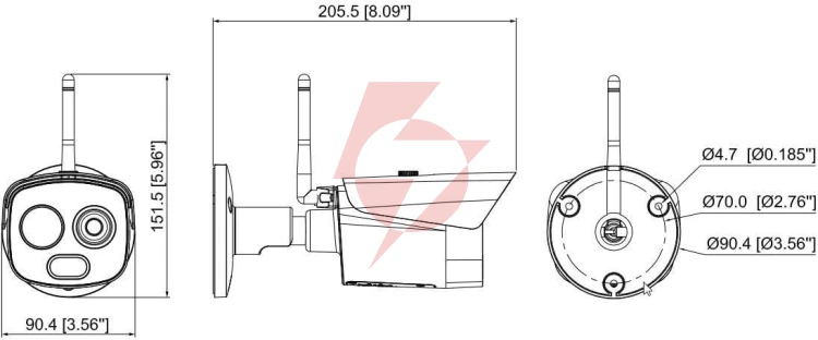 Kamera termowizyjna dahua tpc-bf1241-b7f8-s2