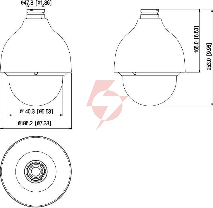 Kamera ip dahua sd50225db-hny